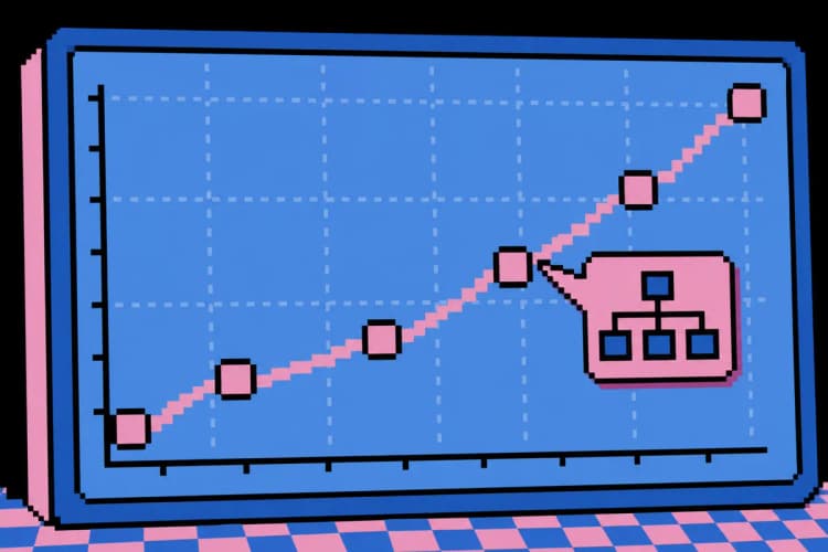 Gráfico mostrando o crescimento do tráfego de um blog com um sitemap como fator chave.